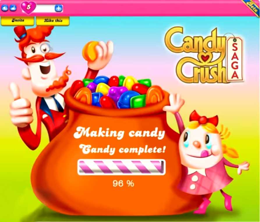 candy crush not loading