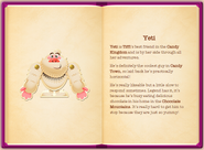 Mr. Yeti's particulars according to candycrushsaga.com