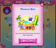 Genie appearing on Weekend Sale promotion