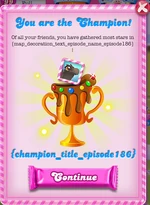 And also on the champion title.