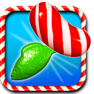 Striped Candy + Jelly Fish combination icon