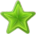 Green star for second one
