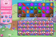 The first level with extra moves candy.