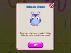 Candy Crush Saga: Odus the Owl's Dreamworld