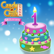 Candy Crush Saga's 1st birthday (2013)