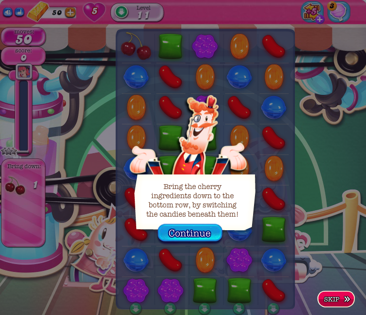 Candy Crush Saga Cheats Ingredient Levels - Candy Crush Saga guide