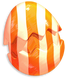 Orangecandy stripedv egg