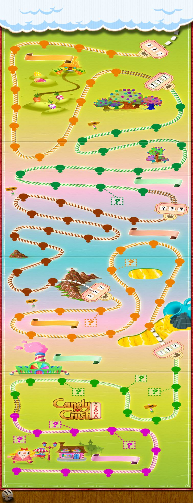 candy crush saga world map