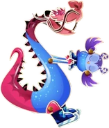 Odus and Denize skating in the Ice Cream Games