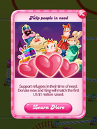 Piñata in "Help people in need" screen