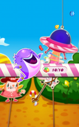 Level Complete banner (Striped Candies)