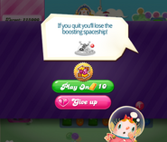 Space Dash quit level