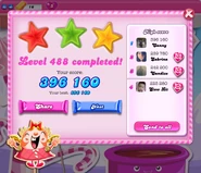 Second case of split difficulty of earning three stars. On mobile devices, most if not all attempts will only net one star. The first case is level 295.