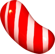 A red striped candy