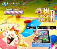 Trivia on the loading page reveals what the striped candy does.