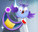 Stop! Destroy a purple candy, or I am going to fall! Odus do Crazy Dance after he fall. (web)