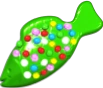 Green Colour Bomb Fish.png (14 KB) A dotted green jelly fish