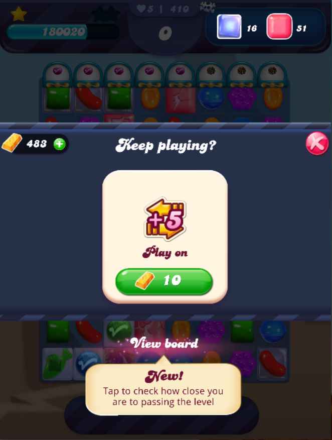 Tap and hold to release some NEW LEVELS - Candy Crush Saga