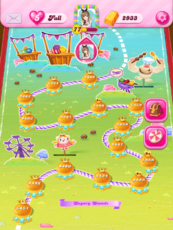 is anyone else's candy crush soda saga background stuck here? or are there  no other map stages? : r/candycrush