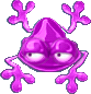Candy frog on mobile (purple)