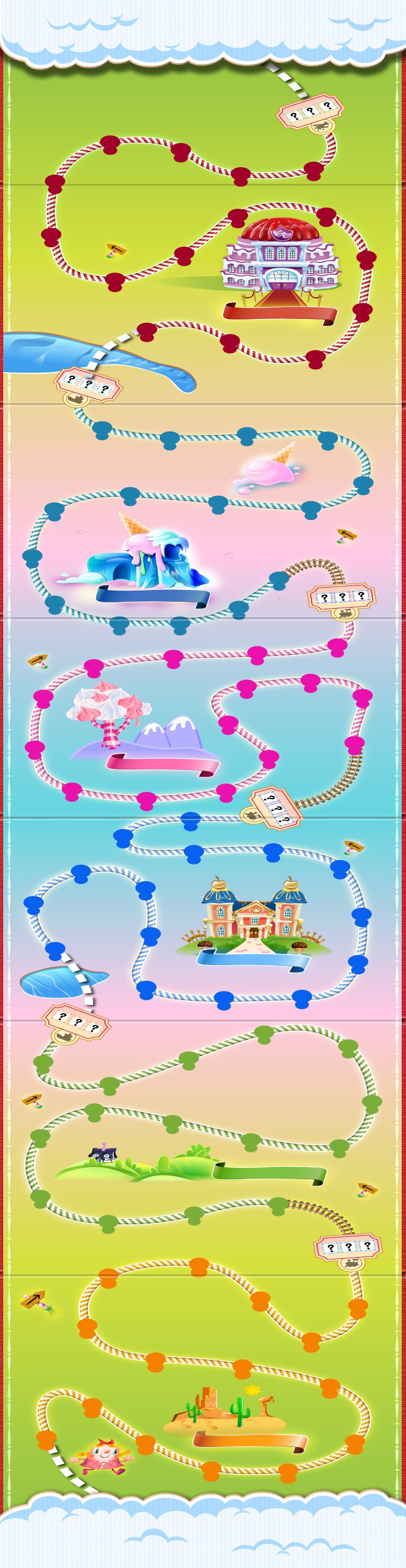 candy crush saga world map