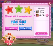 Had to retry this level as King.com fixed something which is not broken. Completed in 31 moves. The pre-nerfed version was completed on mobile devices with a score of 75,620 points.