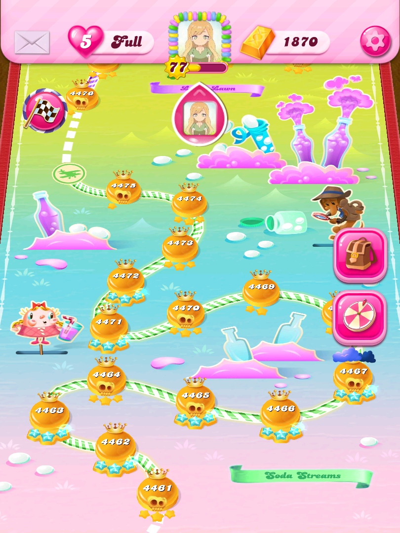 is anyone else's candy crush soda saga background stuck here? or are there  no other map stages? : r/candycrush