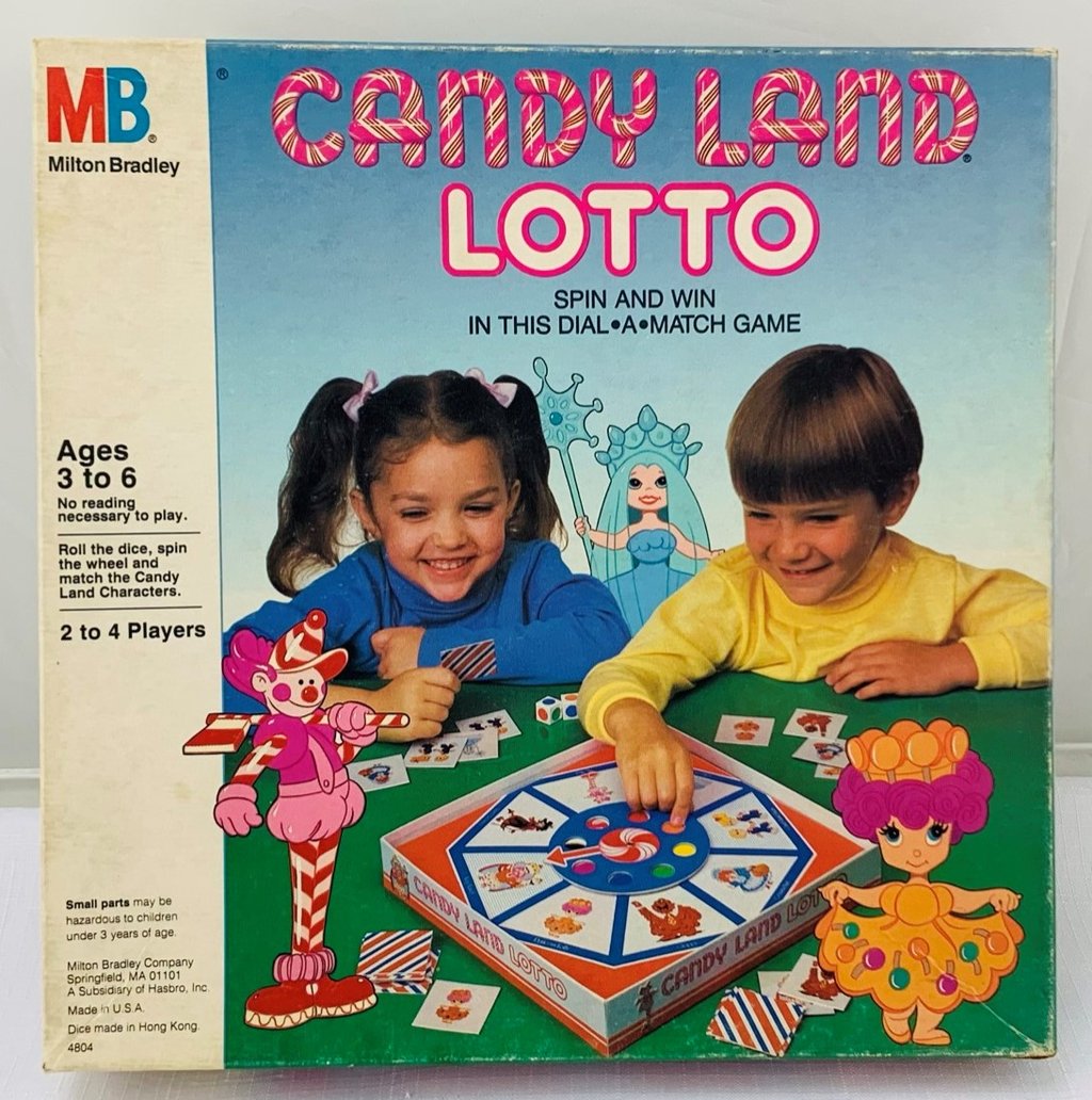 Vintage Candy Land Bingo 1978 Milton Bradley Board Game Color
