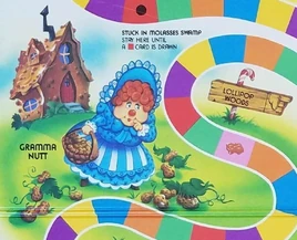 Candy Land 1984 Gramma Nutt Board