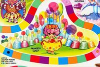 Candy Land 1984 Princess Lolly Board