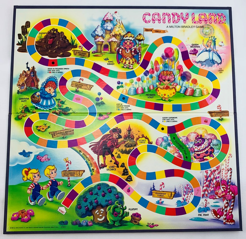 original candy land board omages