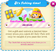 Fishing tournament message