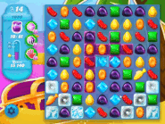 Horizontal striped candy