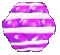 Purple horizontal striped candy