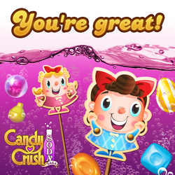 Candy Crush Soda Saga - Tiffi and Kimmy - Your sweet friends forever! Awww  :-)