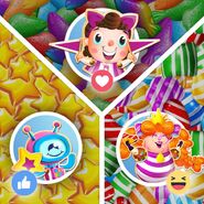 Which contest is YOUR favorite? Fishing with Kimmy, collecting stars with Allen or creating striped candies with the Factory Manager? 🐠⭐️ 🍬 Let us know! (Vote with a reaction!)