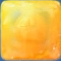 Orange bottle in two-layered honey