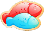 Double Delish Fish Icon