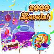 Celebrating 2000 Levels OUT NOW! A big thank you to all our fans for making this possible! 💜😃