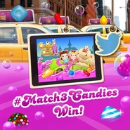 Competition! Join our Match 3 Candies Twitter challenge for your chance to win one of five iPad Air 2’s