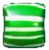 Green horizontal stried candy