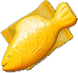A yellow wrapped fish