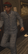 Thad en su pijama