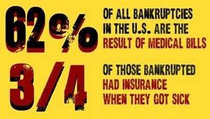 Medical bankruptcies in the USA