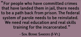 Bernie Sanders on parole and education