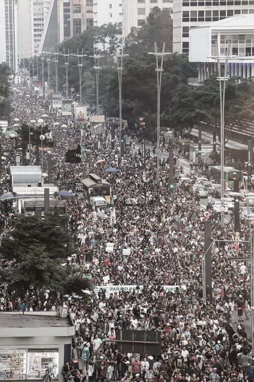 Sao Paulo 2019 June 1 Brazil crowd 3