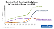 Timeline. Overdose deaths involving opioids, United States