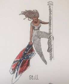 Columbia 2015 June 27 Bree Newsome in South Carolina