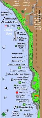 Seattle 2009 Hempfest map