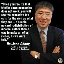 Tax cuts for the rich equals upward redistribution